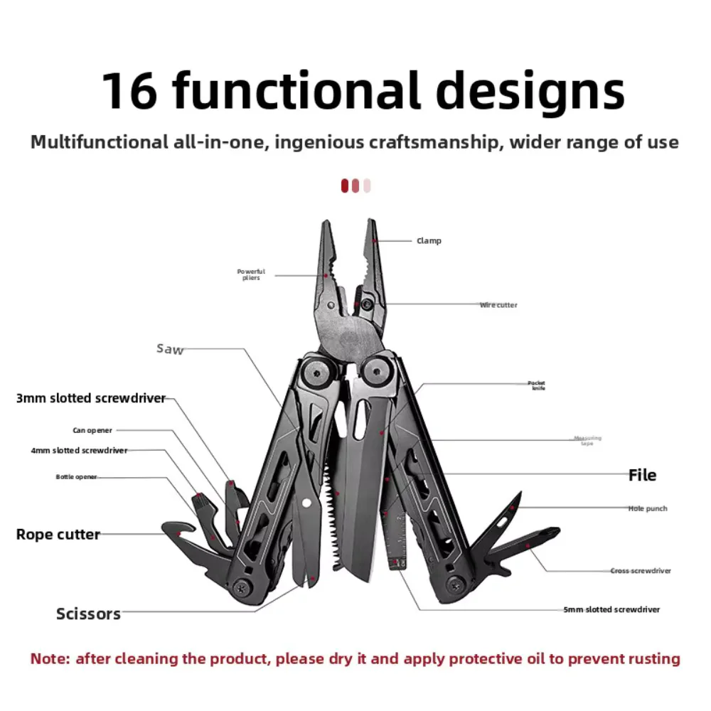 Мультитул з 16 функціями для різноманітних ремонтних завдань